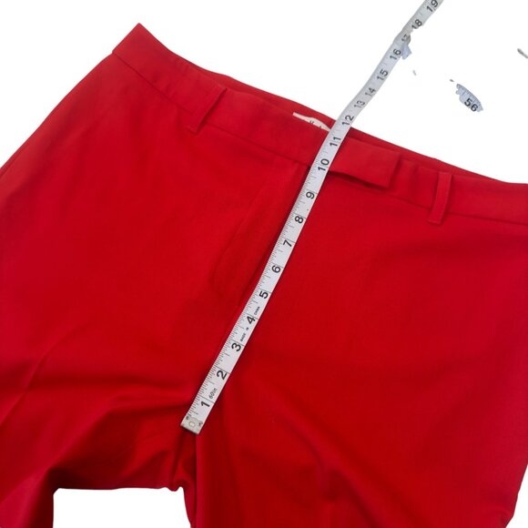 Chaus New York Women Orange Professional Trousers Pant SZ 12 Slim Straight Legs - Picture 7 of 13